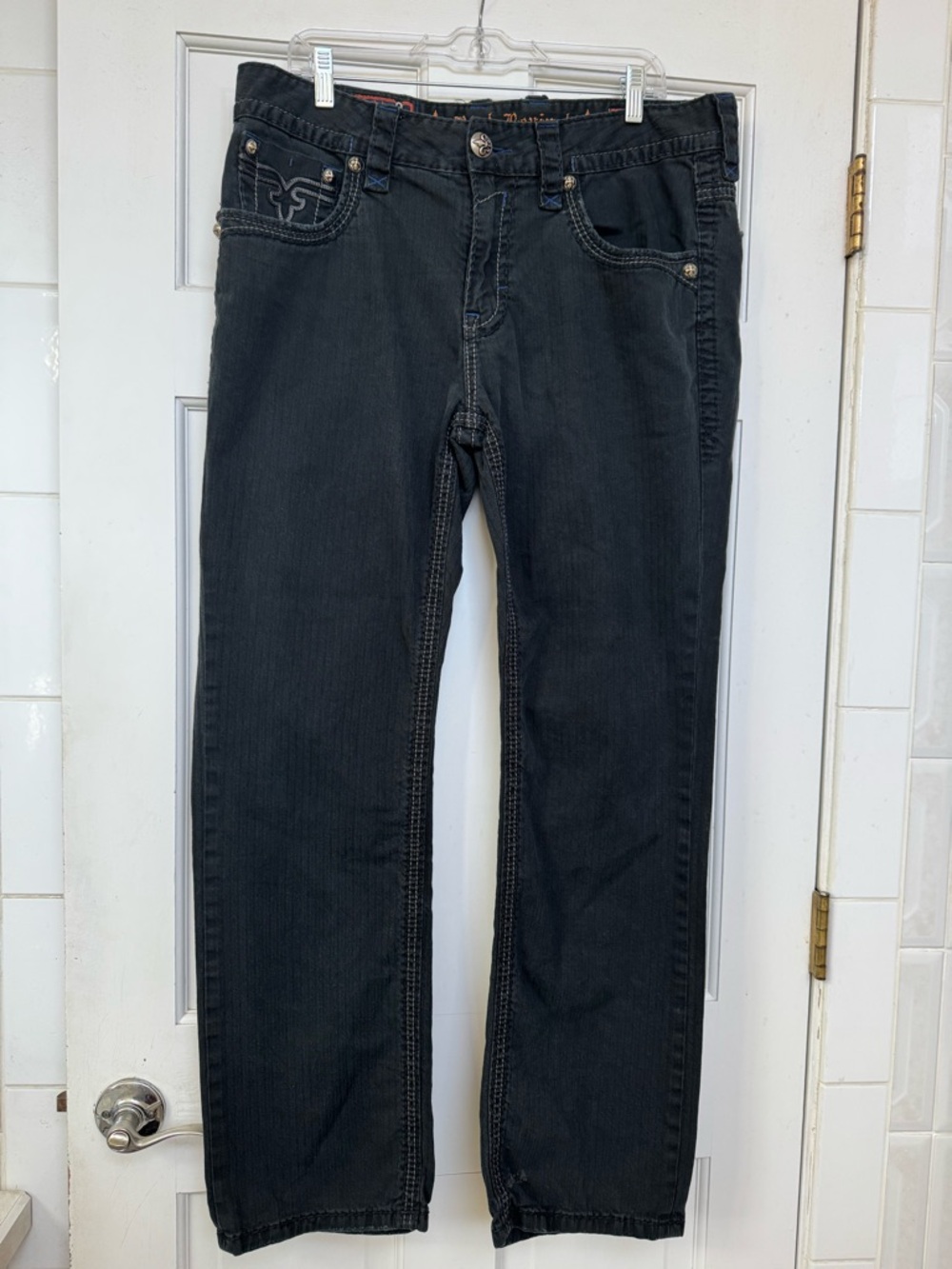 Rock Revival Men's Black Jeans